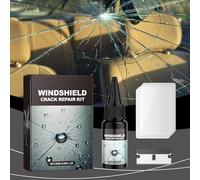 Générique Kit De Réparation pour Fissures De Pare Brise - Liquide Adhésif - Fluide De Décapage De Verre | pour Les Vitres De Voiture Les Rayures Les Éclats Le Miroir Et Le Pare Brise