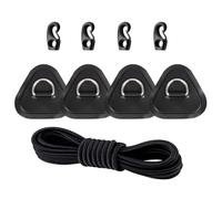Générique Kit de Réparation pour Paddle Board,Triangles Inoxydables Étanches 4 Pièces | Kit de Réparation pour Bateau Gonflable - pour et Entretien de Canoë, Surf, Dinghy