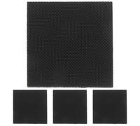 Générique Kit de Réparation pour Semelles de Chaussures à Talons Hauts Noir Adhésif Antidérapant en Caoutchouc 60mm X 60mm X 5,2mm pour Femmes et Hommes, 2 Paires