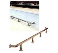Générique Kit de Repose-Pieds de Bar, Montage Complet sous Le comptoir en Acier Inoxydable, Repose-Pieds Robuste for Bars commerciaux et domestiques, intérieur/extérieur(Rose Gold,180cm/5.9ft)