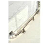 Générique Kit de Repose-Pieds for Bar Professionnel, Acier Inoxydable brossé, Repose-Pieds Robuste à Monter sous Le comptoir, kit Complet for Bar à Domicile et Usage Commercial.(90cm)