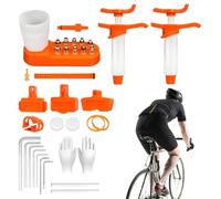 Générique Kit de saignement de Liquide de Frein, kit d'huile pour vélo, Outils de Frein à l'épreuve avec Conception compacte, équipement de Maintenance pour Le Garage Atelier de Route
