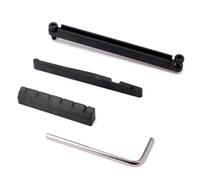 Générique Kit de Sillets Réglables pour Guitare Folk Écrou et Inférieur en Pom, Accessoires Mini Tournevis pour Réglage Précis et Remplacement Facile