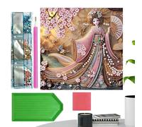 Générique Kit de Strass | avec Pinceau pour Décoration Esthétique,Kit de strass pour décoration murale,pour Décoration d'Intérieur, Chambre à Coucher, Salon, Mur, Anniversaire, Fêtes, Détente et