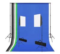 Générique Kit de Studio Photo avec boîte à lumière et Toiles de Fond,Appareils Photo,Photographie,Éclairage & Studio,Lampes Studio & flashs,Bleu,8.6 KG,3051363