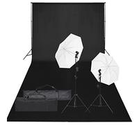 Générique Kit de Studio Photo avec éclairage et Toile de Fond, Appareils Photo, Photographie, Éclairage & Studio, Lampes Studio & flashs, Noir, (Poids 8.46KG)