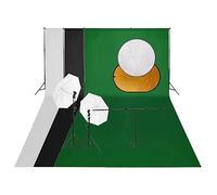 Générique Kit de Studio Photo avec éclairage Toile de Fond et réflecteur,Appareils Photo, Photographie, Éclairage & Studio, Lampes Studio & flashs, Noir (Poids 15.85KG)