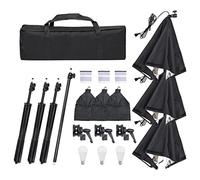 Générique Kit de Studio Photo avec éclairage Toile de Fond et réflecteur,Appareils Photo, Photographie, Éclairage & Studio, Lampes Studio & flashs, Noir (Poids 14.21KG)-4693