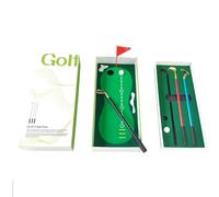 Générique Kit de Stylo Golf de Bureau - Jouet à Écriture Fluide,Jeu de Putting Golf Miniature pour Bureau | pour Travail Étude à Domicile École Anniversaire Hommes Femmes Papa Petit Ami