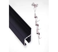 Générique Kit de Suspension for cimaises - d'accrochage d'œuvres d'art for galeries et décorations intérieures : Rails de 100 cm, 1 câble, 3 Crochets(250cm/98in)