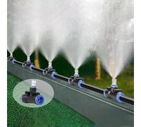 Generique Kit De Système Brouillard Anti-poussière, D'irrigation Goutte À avec Connexion Rapide Rotative 360°, Résistant Au(1181inch/30m/98.5ft)