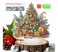 Générique Kit de Tableau Strass - Art 2D En Strass Acrylique,avec Support Décor de Table Bonhomme de Neige - pour Bureau Étagère Ferme Lieu de Travail Chambre Dortoir Fête Vacances Hiver Festival
