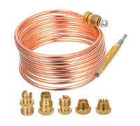 Générique Kit de Thermocouple de Remplacement 1 Set en Cuivre Solide et Facile à Entretenir pour Protection Anti-extinction pour Poêles et Cheminées
