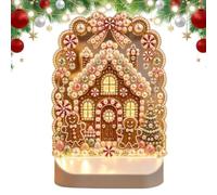 Générique Kit de Veilleuse en Strass Artistique Lampe De Nuit De Noël DIY | Ensemble d'Art en Strass et Perles Pour Débutants Confirmés Adolescents Adultes Artistes Passionnés Maison Appartement Cabane