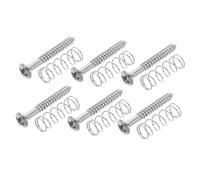 Générique Kit de Vis Installation pour Micro de Guitare Électrique avec Ressorts de Tension Vis Chromé et Ressorts pour Accessoires de Guitare et Réparation