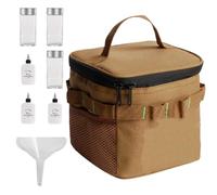 Générique Kit de Voyage pour Condiments | Étui Organisateur Imperméable pour 6 Flacons - Kit Saison Camping Sac | Pour Barbecue Pique-nique Randonnée Et Cuisine En Extérieur