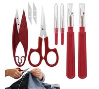Générique Kit - Découd-Vite | Kit De 6 Pièces, 4 Découseurs Ergonomiques, 1 Paire De Ciseaux 5 Pouces Et 1 Coupe-Fil, Outils DeaCouture DIY pour Broderie, Tricot Et Tissu
