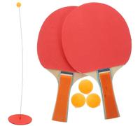 Générique Kit D'entraînement de Tennis de Table, Tige Flexible en Bois et PP, pour Entraînement à Domicile en Solo, Garçon et Filles et Parent-garçon et Filles, Couleurs Couleur Aléatoire