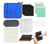 Générique Kit d'entretien pour Cartes - Outil de Dépoussiérage,avec Pinces de Maintien et Mousse EVA de formage - pour collectionneurs, débutants et Amateurs