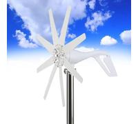 Générique Kit d'éolienne 12 000 W avec contrôleur MPPT - Éolienne 8 pales à Faible régime pour Usage Domestique, Camping-Car et Hors réseau - Solution d'énergie renouvelable à Haut rendement