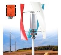 Générique Kit d'éolienne Verticale 10 000 W pour Maison, Camping-Car et Bateau - 12 V/24 V/48 V CC avec contrôleur CA triphasé, Solution d'alimentation à Aimant Permanent pour énergies renouvelables