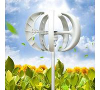 Générique Kit d'éolienne Verticale Efficace de 400 W à 1 200 W, système d'alimentation Domestique 12 V/24 V à 5 pales avec contrôleur, idéal pour Les énergies renouvelables et la Vie Hors réseau.