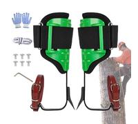 Générique Kit d'éperons d'escalade - Pointes d'arbre ergonomiques Professionnelles, Grimpeurs réglables et Robustes, fers Amovibles lavables | Équipement d'arboriculteur pour Le Jardinage, la réco