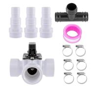 Générique Kit Dérivation Chauffage Piscine | Ensemble Régulation Vanne Dériveuse Bassin | Système Chauffage Solaire Connectant Plusieurs Unités, Raccord Rapide Tuyau Flexible