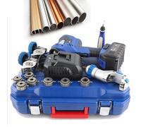 Générique Kit d'évasement électrique sans Fil, 18 V, évase de 6 à 19 mm, 280 TR/Min, Comprend Un grattoir pour Les tuyaux en cuivre-Lithium et l'installation de climatiseurs.