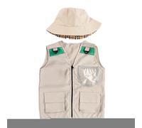 Générique Kit d'Exploration pour | Tenue Lavable pour avec Chapeau | Vêtements Enfant pour Pêche Randonnée Chasse Jungle Exploration