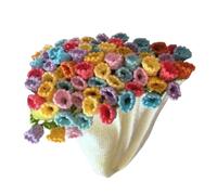 Générique Kit Di Fiori All'uncinetto - Bouquet Di Fiori All'uncinetto, Coperta A Forma Rosa Fatta | Bouquet Fiorii A Maglia A Mano,kit Maglieria A Tappeto Floreale Morbido Decorazione Per La Casa