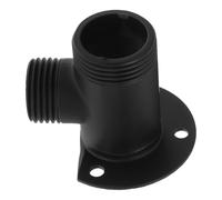 Générique Kit D'installation pour Robinet en Cuivre Coude Mural 25mm/20mm Noir pour Système de Extérieure sans Vis Inclus