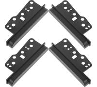 Générique Kit D'installation Stéréo Double Din pour Voiture, Garniture de Radio en PP Noir, Design Élégant et Ajustement sans Espace, 4 Pièces pour Montage Stable DIY