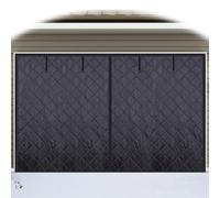 Générique Kit D'isolation De Porte De Garage Amélioré Pour L'hiver, Rideau De Porte De Garage À Isolation Thermique Magnétique Résistant Aux Intempéries(Black,15x10ft)