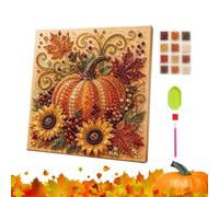 Générique Kit DIY Art Perles Automne Fleur Brillante Déco Récolte