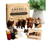 Générique Kit DIY d'Animaux en Feutre Matériaux Mignons