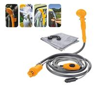 Générique Kit Douche Portable Mobile Pompe à Eau 12V Douchette Camping et Randonée Caravane Bateau