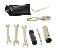 Générique Kit d'outils pour moto, jeu de clés et de douilles pour moto | Trousse d'outils pour motoneige,Prise de bougie d'allumage de Scooter avec sac de rangement pour véhicules tout-terrain
