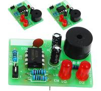 Générique Kit Electronique Debutant pour Apprentissage Soudure Electronique 3 Ensembles Faciles à Assembler sur Circuit Imprimé Rf4 Vert pour DIY et Pratique