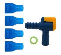 Générique Kit Embout De Rechange - Buse Et Connecteur en Silicone Alimentaire | Embout 90° pour Poches D’Hydratation, Étanche | Parfait pour Randonnée, Vélo Et Camping