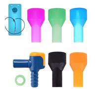 Générique Kit Embout De Rechange - Buse Et Connecteur en Silicone Alimentaire | Embout 90° pour Poches D’Hydratation, Étanche | Parfait pour Randonnée, Vélo Et Camping