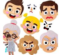 Générique Kit Emotion - Ensemble de Jeu Mains sur Visages en Feutre | Créateur de Visage, Cartes d'émotion, activité pour, développement de compétences de Reconnaissance émotionnelle, Temps de Jeu