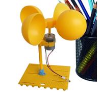 Générique Kit Éolienne,Portatif avec Lampe LED - Kit Scientifique Éolienne pour,pour Jeu Éducatif, Expérience en alcon ou Extérieur