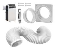 Générique Kit Évacuation Sèche-Linge | Pièces de de Raccordement Murale - Kit Ventilation Intérieure Pour Sèche-Linge | Salle de bain, camping-car, chambre, cuisine