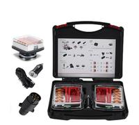 Générique Kit Feux Arrière LED Base Magnétique Sans fil Wireless 4 Fonctions Batterie 2000mAh Prise de Remorquage 7 Broches Feux de Remorquage Universel Pour Remorque Agricole Camion