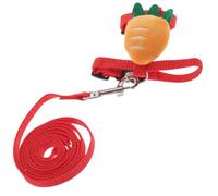 Générique Kit Harnais et vêtements en Peluche pour Petits Animaux, Laisse résistante Rouge, adapté pour Hamster Lors de Sorties extérieures