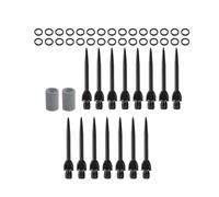 Générique Kit Joint Torique Caoutchouc Pointe Fléchettes 15 Pointes Noires 30 Joints 2 Pierres Affûtage Accessoire Jeu