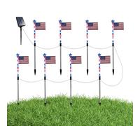 Générique Kit Lampes Solaires Pour Drapeau | Allumage Crépuscule À L'Aube Étanche | Lampes De Chemin Solaires - Pour, Jardin, Cour, Arrière-Cour, Propriétaires, Paysagistes