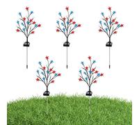 Générique Kit Lampes Solaires Pour Drapeau,Décoration Patriotique Crépuscule À L'Aube | Lampes De Chemin Solaires - Pour Jardins Patios Allées Propriétaires Paysagistes Planificateurs De