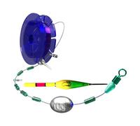 Générique Kit Ligne Pêche - Kit Automatique Portable Pré-Monté avec Flotteur Changeant De Couleur,Ensemble De Lignes À Flotteur Coulissant Prêt À l'emploi - pour Lac, Étang, Mer, Bateau, Extérieur,